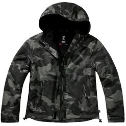 Sports Fashion Store -Sports Fashion Store 33113 4BranditLadiesWindbreakerFrontZipDarkCamo 001 1